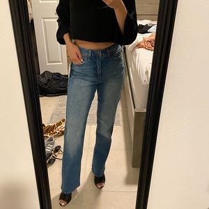 Scoop straight jeans